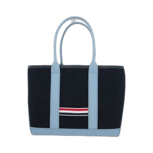 Thom Browne Stripe Detailed Tote Bag