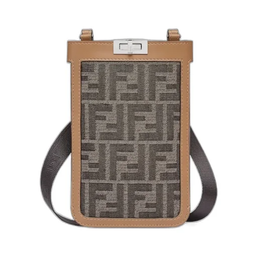 Brown Fabric Phone Case