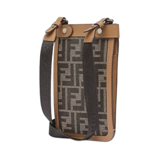 Brown Fabric Phone Case