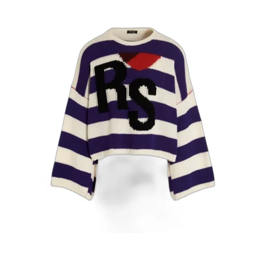 Striped Knitted Wool Pullover