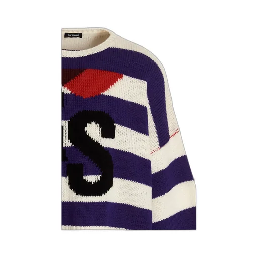 Striped Knitted Wool Pullover