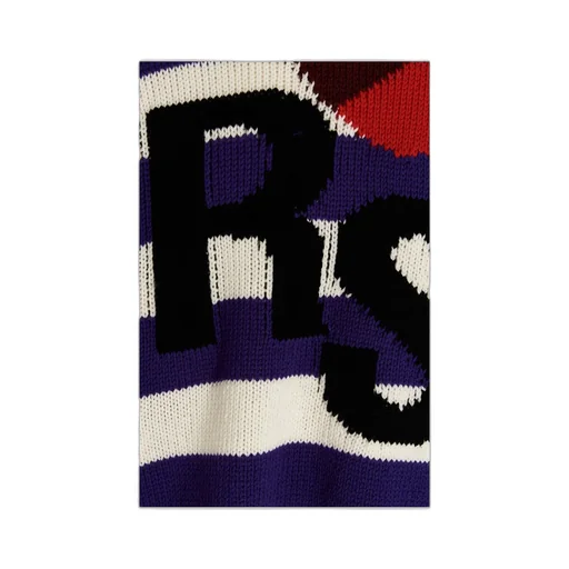 Striped Knitted Wool Pullover