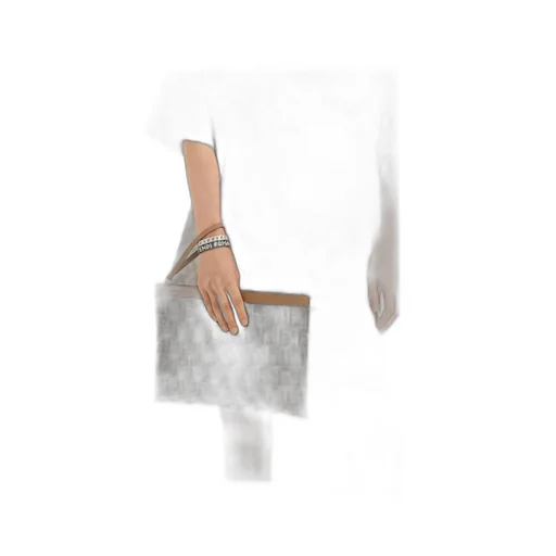 Fendi Ff Medium Flat Pouch