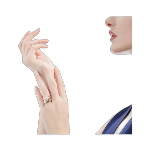 A Serpentine Diamond Ring