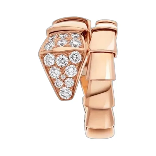 A Serpentine Diamond Ring