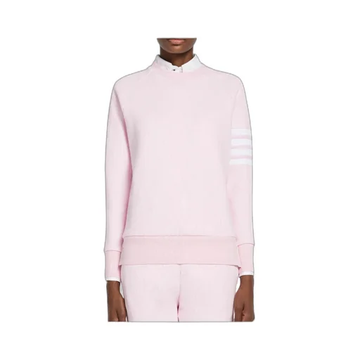 Thom Browne 4-Bar Striped Crewneck Sweatshirt