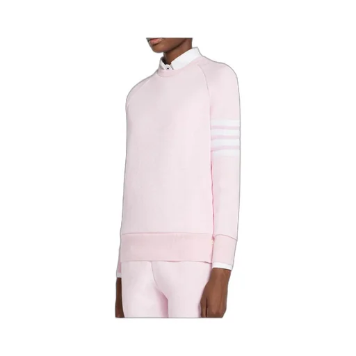 Thom Browne 4-Bar Striped Crewneck Sweatshirt