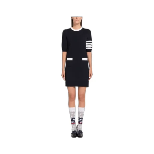 Thom Browne Hector Embroidered Mini Dress