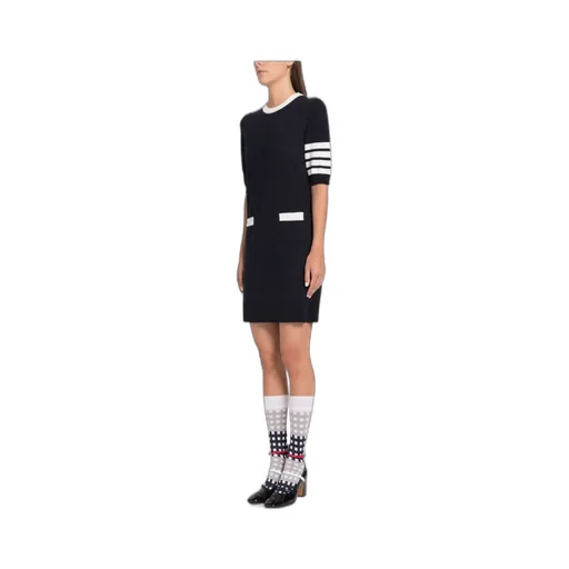 Thom Browne Hector Embroidered Mini Dress