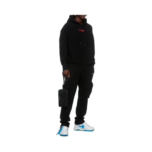 Logo-Print Arrow Painterly-Print Hoodie