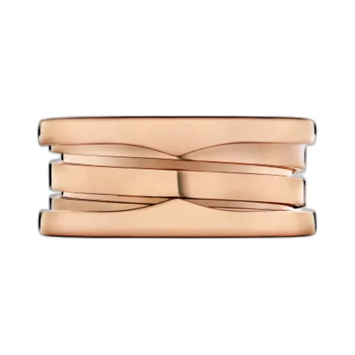 Rose Gold Three-Ring Ring