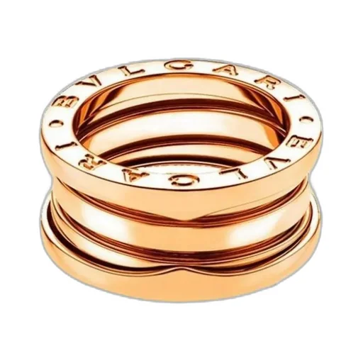 Rose Gold Three-Ring Ring