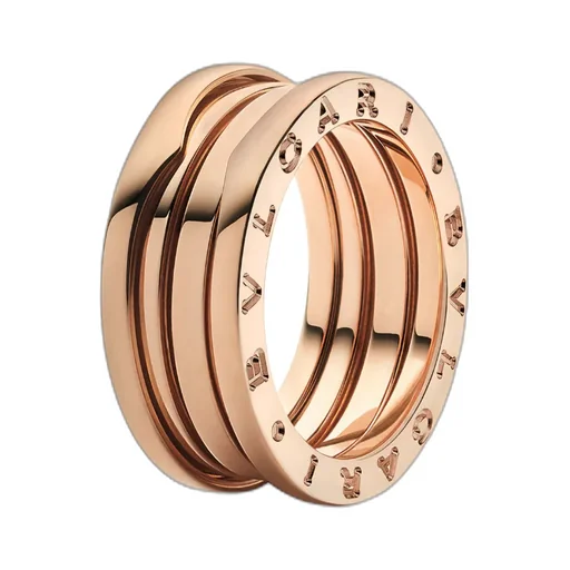 Rose Gold Three-Ring Ring