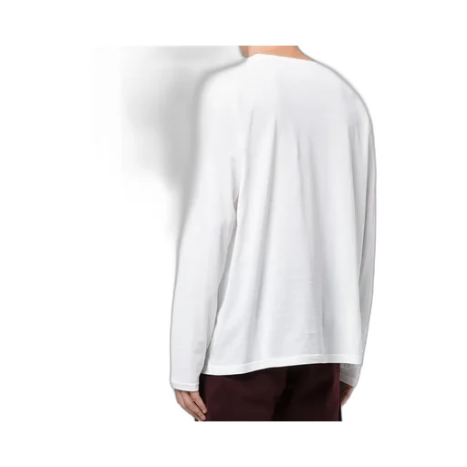 T-Shirt With Round Neck And Long Sleeves