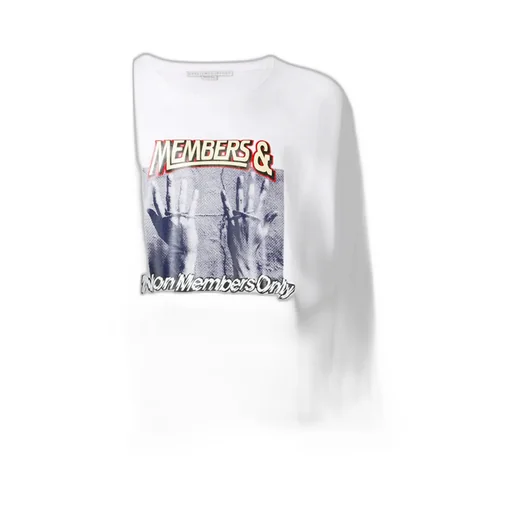 T-Shirt With Round Neck And Long Sleeves