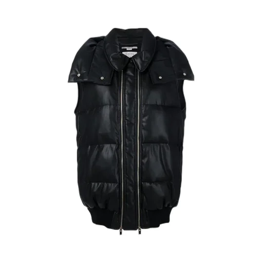 Hooded Sleeveless Down Jacket