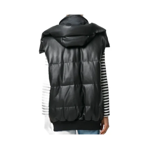 Hooded Sleeveless Down Jacket