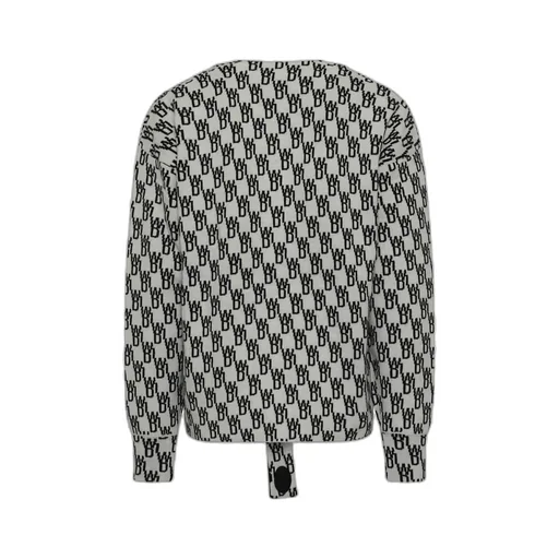 Monogram-Print Knitted Cardigan