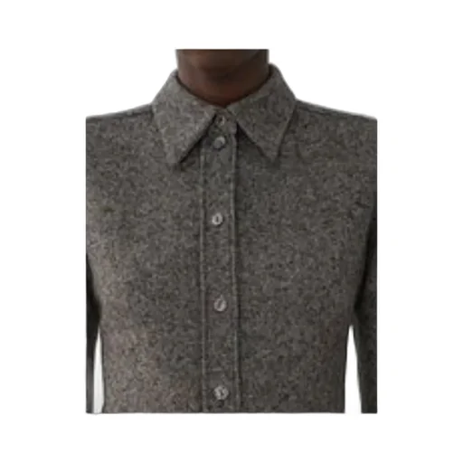 Silk Wool Tweed Shirt