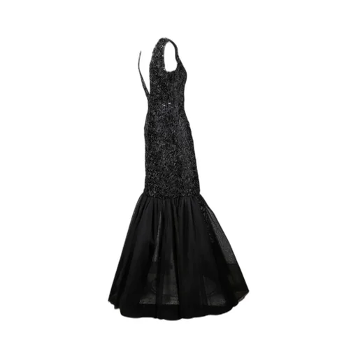 Alberta Ferretti Tulle Panelled Maxi Dress