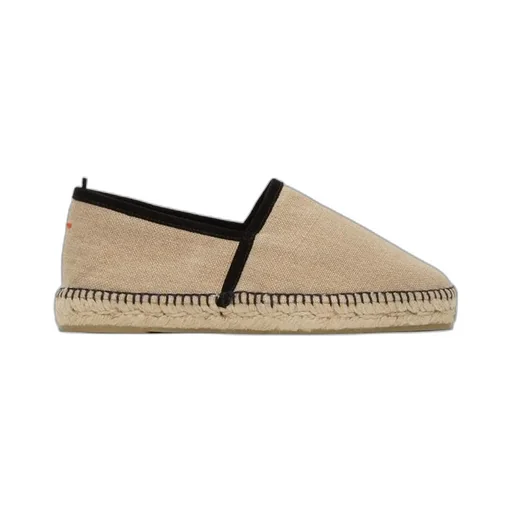 Camel Linen Braided Shoes