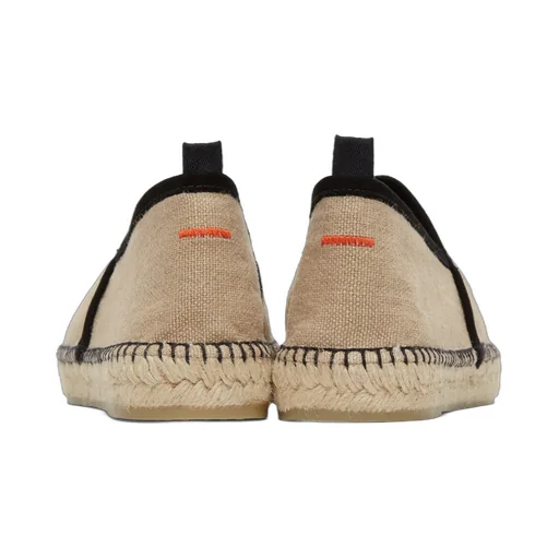 Camel Linen Braided Shoes