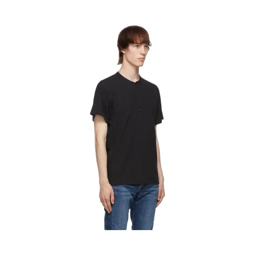 Short-Sleeve Henley T-Shirt
