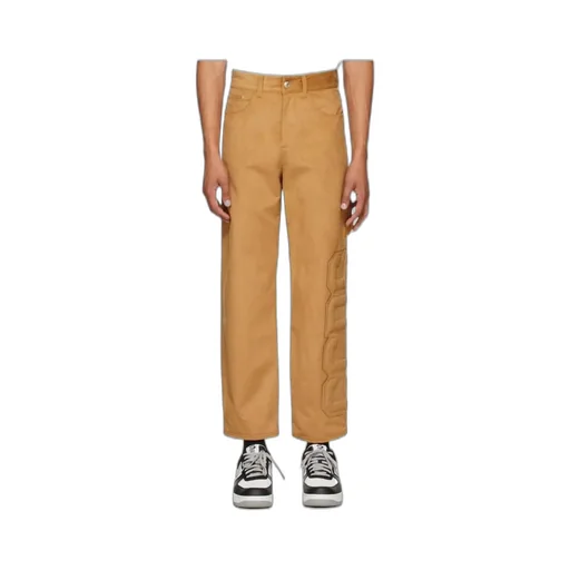 Tan Logo Casual Pants