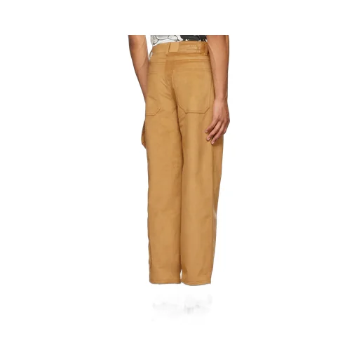 Tan Logo Casual Pants