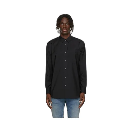 Black Logo Wool Shirt