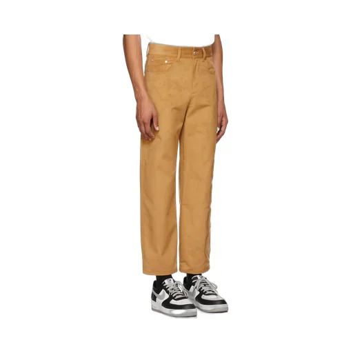 Tan Logo Casual Pants