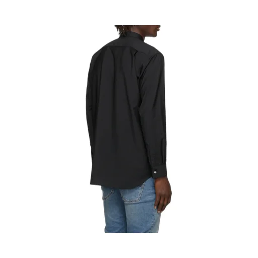 Black Logo Wool Shirt