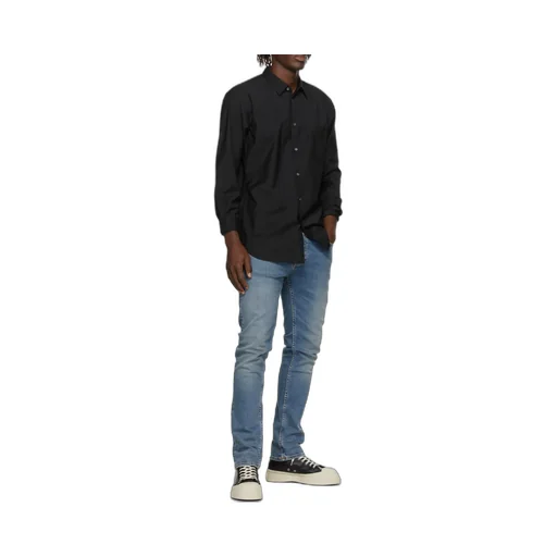 Black Logo Wool Shirt