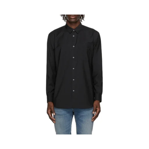 Black Logo Wool Shirt