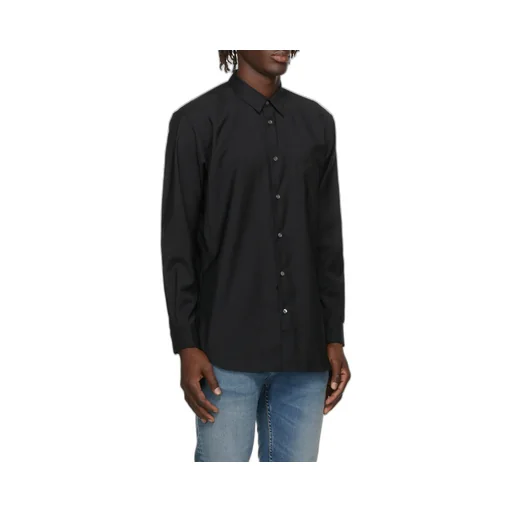 Black Logo Wool Shirt