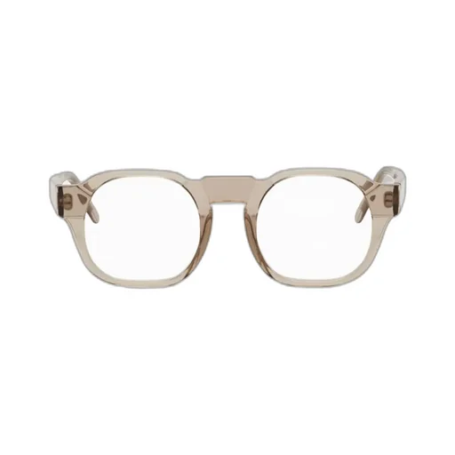 Taupe Logo Round Flat Mirror