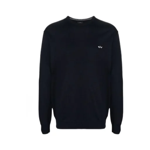Embroidered Logo Virgin Wool Sweater