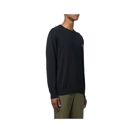 Embroidered Logo Virgin Wool Sweater