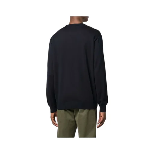 Embroidered Logo Virgin Wool Sweater