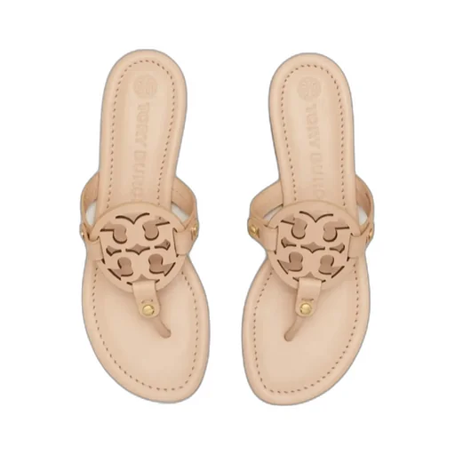 Tory Burch Miller Logo Plaque Sandals