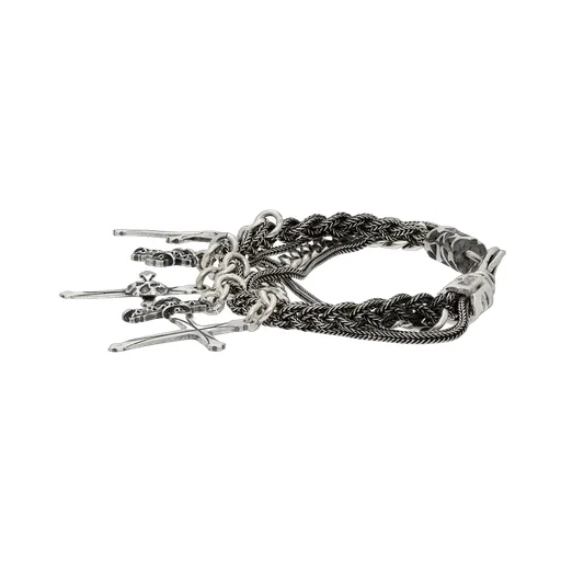 Emanuele Bicocchi Cross Charm Bracelet