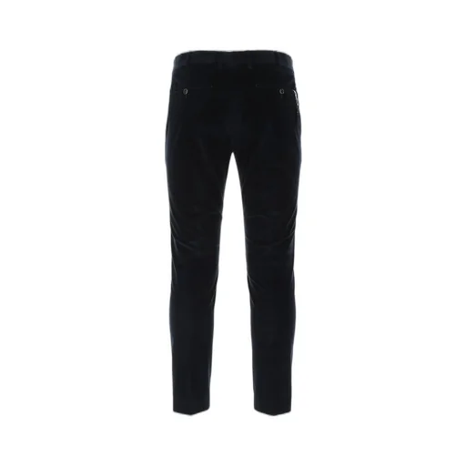 Pt Torino Mid-Rise Cropped Velvet Trousers