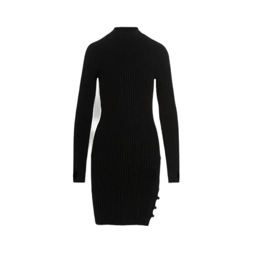 La Pigolo Rib-Knit Midi Dress