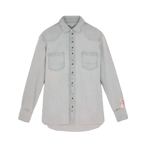 Golden Goose Deluxe Brand Logo Patch Buttoned Shirt