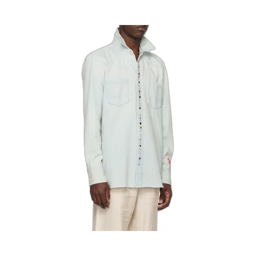 Golden Goose Deluxe Brand Logo Patch Buttoned Shirt