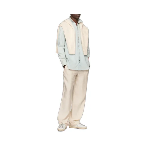 Golden Goose Deluxe Brand Logo Patch Buttoned Shirt