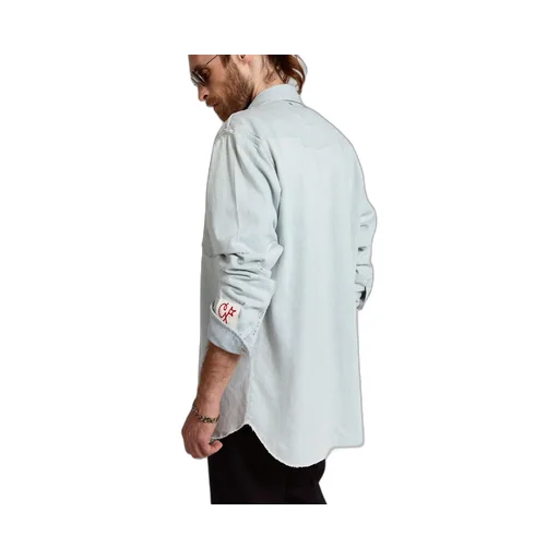 Golden Goose Deluxe Brand Logo Patch Buttoned Shirt
