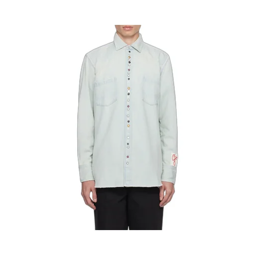 Golden Goose Deluxe Brand Logo Patch Buttoned Shirt