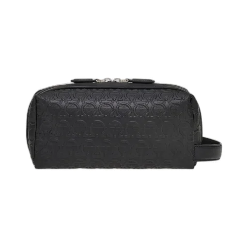 Embossed-Logo Travel Pouch
