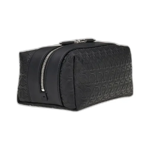Embossed-Logo Travel Pouch